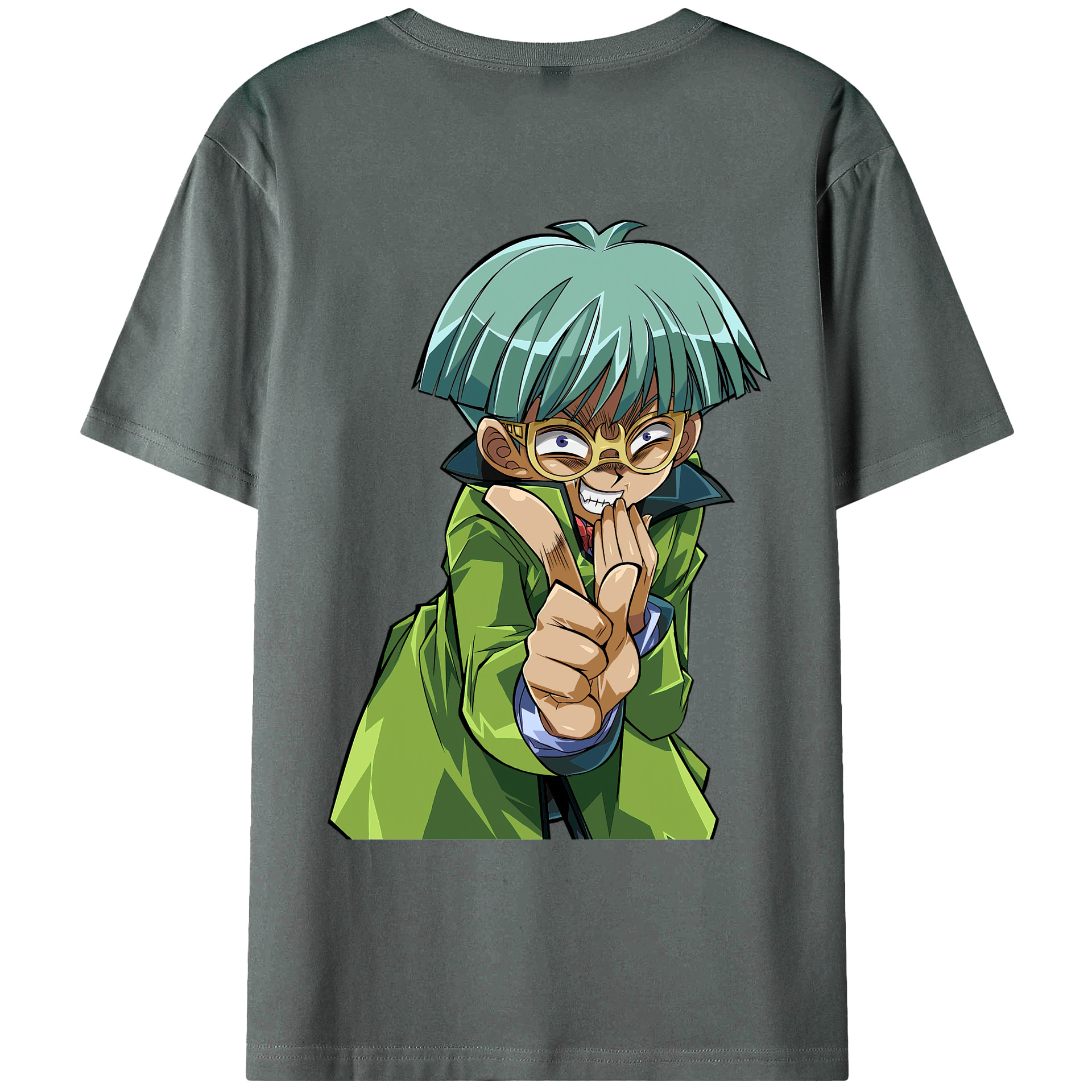 （画像用） 遊☆戯☆王 Yu-Gi-Oh! 綿100％ メンズ半袖Tシャツ（バックプリント） 通気性